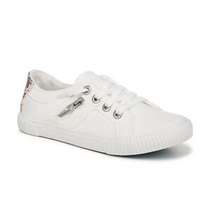 Blowfish Malibu Fruit Woven Back Sneaker White Womens Sz 8‎ NEW